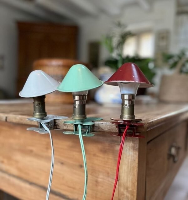 Edith, Germaine et Colette, les lampes pince champignon – Image 3