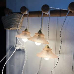 Roseline, la petite suspension en verre dépoli – Image 3