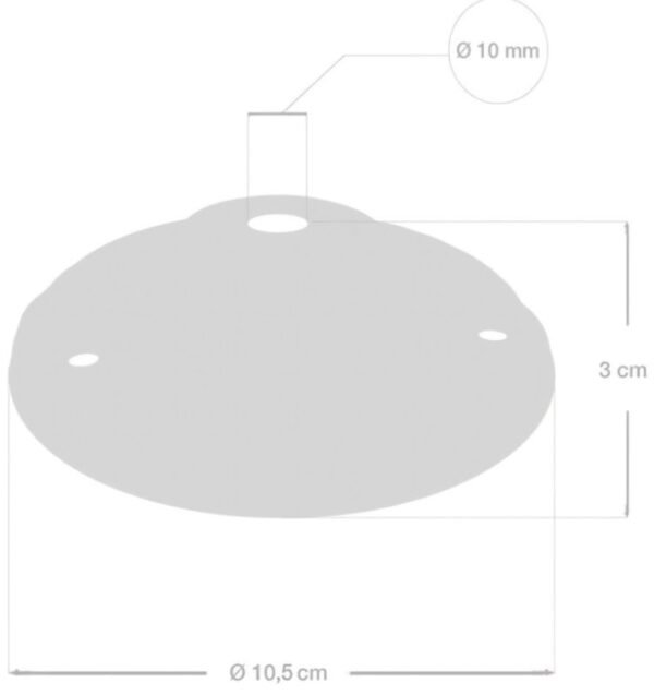 Rosace de plafond en porcelaine – Image 3