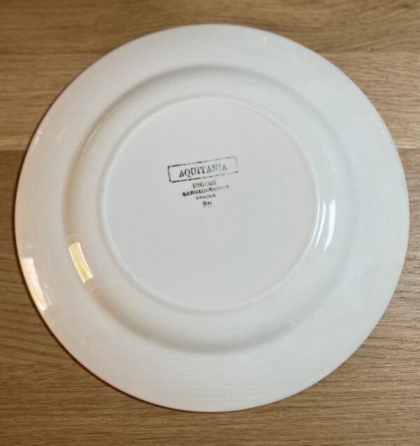 Gisèle, l'assiette Aquitania Digoin (x10) – Image 3
