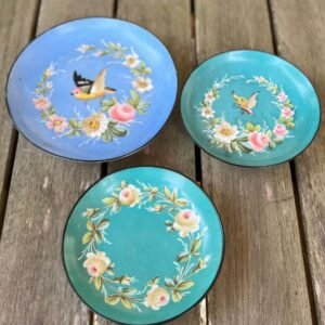 Cléo, le trio d'assiettes en porcelaine