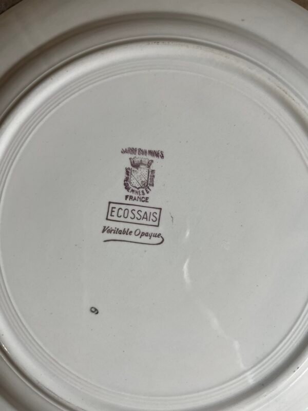 William, le plat rond Sarreguemines série "Ecossais" – Image 2