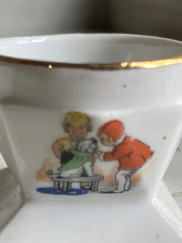 Germaine, la paire de coquetiers en porcelaine – Image 4