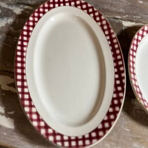Charles, le plat ovale Sarreguemines série "Ecossais"