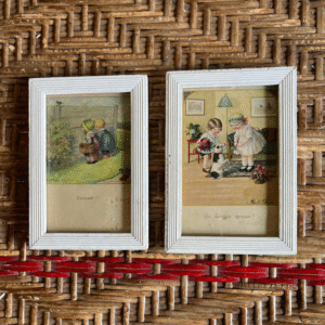 Paire de cartes postales anciennes Pauli Ebner