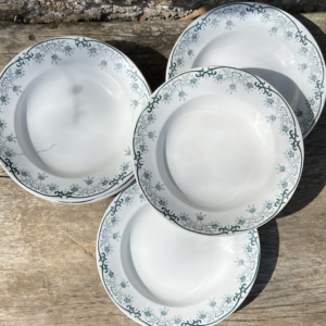 Assiettes creuses Terre de fer St-Amand & Hamage x7