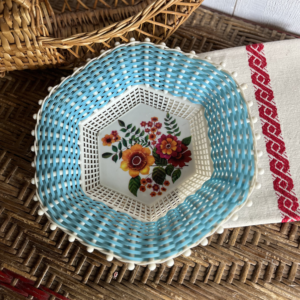 Corbeille de table 70ies en plastique