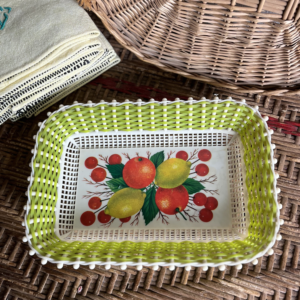 Corbeille de table 70ies en plastique