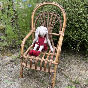 Fauteuil pour enfant en rotin et bambou