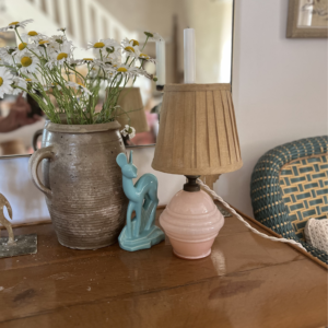 Lampe en opaline