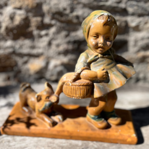 Ancien plâtre polychrome