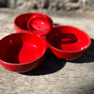Serviteur à apéritif ou à condiments en céramique