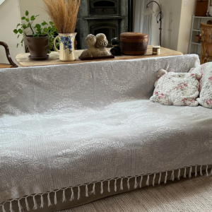 Grande couverture vintage au crochet